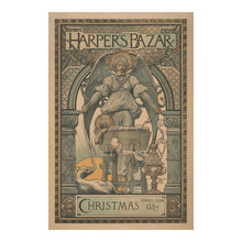 Load image into Gallery viewer, Digitally Restored and Enhanced 1889 Harper's Bazar Christmas Poster - Gilded Age Fashion Magazine Advertising - Vintage Victorian Holiday Art - Museum-Quality Print
