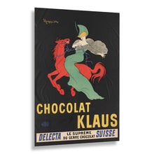 Load image into Gallery viewer, Digitally Restored and Enhanced 1903 Chocolat Klaus Red Horse French Advertising Poster - Art Nouveau Era - Belle Epoque Art - Archival Reproduction
