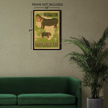 Cargar imagen en el visor de la galería, Digitally Restored and Enhanced 1938 Brookfield Zoo Chicago Poster - WPA Federal Art Project - Depression Era Art - Museum-Quality Print
