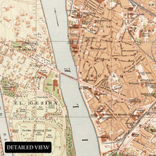Cargar imagen en el visor de la galería, Digitally Restored and Enhanced 1920 Cairo Egypt Map Print - Vintage Map of Egypt Poster - General Map of Cairo Egypt Wall Art Print
