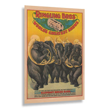 Load image into Gallery viewer, Digitally Restored and Enhanced 1899 Ringling Bros Circus Poster - Elephant Brass Band Tuba Players - Gilded Age Entertainment - Archival Print
