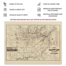 Load image into Gallery viewer, Digitally Restored and Enhanced 1878 Eastern United States Baltimore Ohio Railroad Map - Gilded Age Transportation Cartography - Industrial Expansion - Gallery Print

