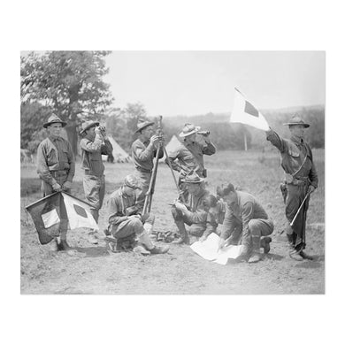 Digitally Restored and Enhanced 1909 US Army Signal Corps Photo Print - Vintage Photo of US Army Signal Corps Wall Art Poster