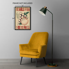 Cargar imagen en el visor de la galería, Digitally Restored and Enhanced 1936 Eat Fruit Be Healthy WPA Federal Art Project Health Poster - Depression Era Art Deco - Archival Reproduction
