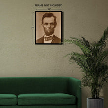 Cargar imagen en el visor de la galería, Digitally Restored and Enhanced 1863 Abraham Lincoln Presidential Portrait - Civil War Era Photography - American Political History - Gallery-Quality Reproduction
