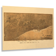 Load image into Gallery viewer, Digitally Restored and Enhanced 1892 Bird's Eye View of Chicago Illinois Map - Vintage Aerial Cartography - Victorian Era City Panorama - Archival Reproduction
