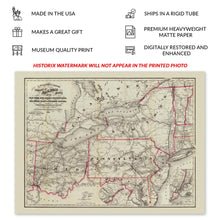 Load image into Gallery viewer, Digitally Restored and Enhanced 1860 Northeastern States Railroad Map - Antebellum Transportation Cartography - Civil War Era Infrastructure - Archival Print
