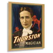 Cargar imagen en el visor de la galería, Digitally Restored and Enhanced 1914 Thurston Magician Poster - Floating Spirits - Vaudeville Golden Age Theater Magic - Archival Print
