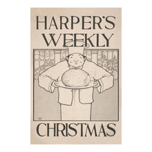 Load image into Gallery viewer, Digitally Restored and Enhanced 1895 Harpers Weekly Christmas Magazine Poster - Victorian Era Illustration Art - Archival Reproduction
