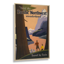 Load image into Gallery viewer, Digitally Restored and Enhanced 1925 Pacific Northwest Travel Poster - Wonderland Mountains Forests - Roaring Twenties Tourism - Archival Print
