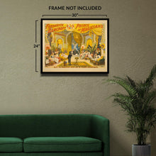 Load image into Gallery viewer, Digitally Restored and Enhanced 1895 Frederick Bancroft Prince of Magicians Poster - Victorian Stage Magic - Gilded Age Vaudeville - Archival Print
