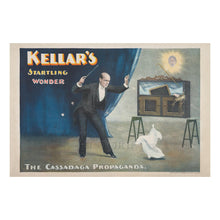 Cargar imagen en el visor de la galería, Digitally Restored and Enhanced 1894 Kellar Magician Poster - Startling Wonder Levitation - Victorian Gilded Age Theater Magic - Archival Print
