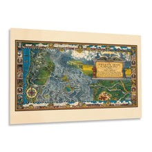 Cargar imagen en el visor de la galería, Digitally Restored and Enhanced 1932 Oregon Trail Map Poster - Vintage Map of The Oregon Trail Wall Art Print - Oregon Trail History Map
