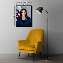 Cargar imagen en el visor de la galería, Digitally Restored and Enhanced Kamala Harris 49th Vice President of the United States Official Portrait Photo Print Poster
