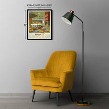 Load image into Gallery viewer, Digitally Restored and Enhanced 1936 Food Market Storekeeper New York WPA Federal Art Project Education Poster - Depression Era Art Deco - Archival Reproduction
