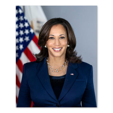 Digitally Restored and Enhanced Kamala Harris 49th Vice President of the United States Official Portrait Photo Print Poster