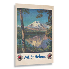 Load image into Gallery viewer, Digitally Restored and Enhanced 1920 Mount St Helens Washington State Cascade Range Poster - Pacific Northwest Scenic Art - Archival Reproduction
