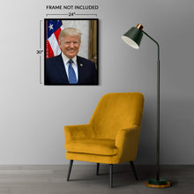 Cargar imagen en el visor de la galería, Digitally Restored and Enhanced Donald Trump 45th President of the United States Official Portrait Photo Print Poster
