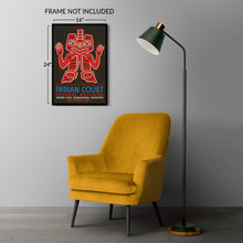 Cargar imagen en el visor de la galería, Digitally Restored and Enhanced 1939 Indian Court Haida Blanket Alaska Golden Gate Exposition WPA Federal Art Project Poster - Depression Era Art Deco - Archival Reproduction
