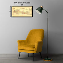 Load image into Gallery viewer, Digitally Restored and Enhanced 1884 Long Island New York Railroad Map - Victorian Era Transportation History - Archival Reproduction
