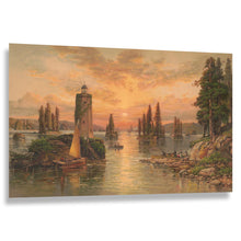 Load image into Gallery viewer, Digitally Restored and Enhanced 1887 Thousand Islands St Lawrence River Victorian Landscape Print - Golden Age Tourism Art - Archival Reproduction
