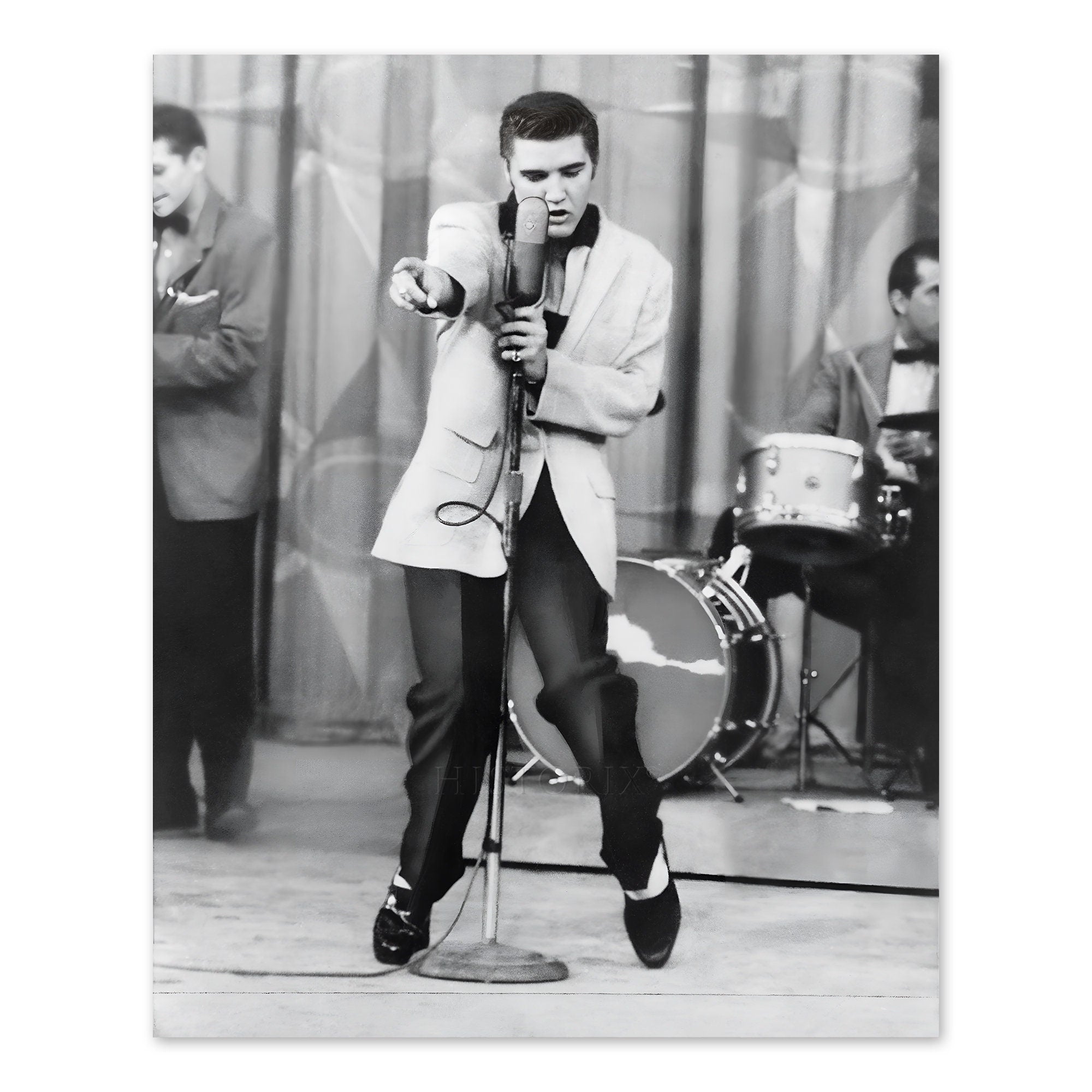 1956 King of Rock and Roll Elvis Presley Portrait Photo Print