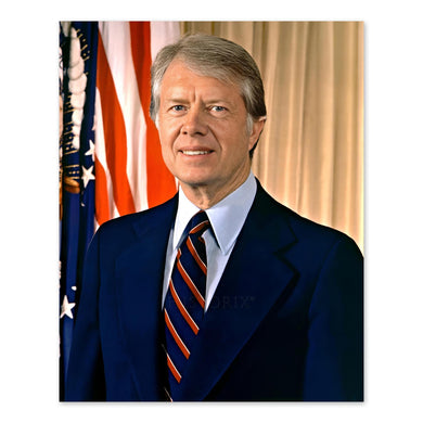 Digitally Restored and Enhanced James Carter 39th President of the United States Official Portrait Photo Print Poster