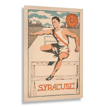 Load image into Gallery viewer, Digitally Restored and Enhanced 1906 Syracuse University Vintage College Poster - Edwardian Era Track and Field Athletics - Collegiate Sports Art - Museum-Quality Print

