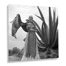 Load image into Gallery viewer, Digitally Restored and Enhanced 1937 Frida Kahlo Photo Print - Vintage Photo of Frida Kahlo Poster Print for Vogue Magazine Senoras of Mexico Photo Shoot
