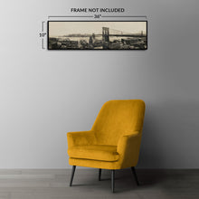 Cargar imagen en el visor de la galería, Digitally Restored and Enhanced 1913 New York Brooklyn Bridge Panoramic Photo - Victorian Era Urban Photography - Historic Architecture - Museum-Quality Print
