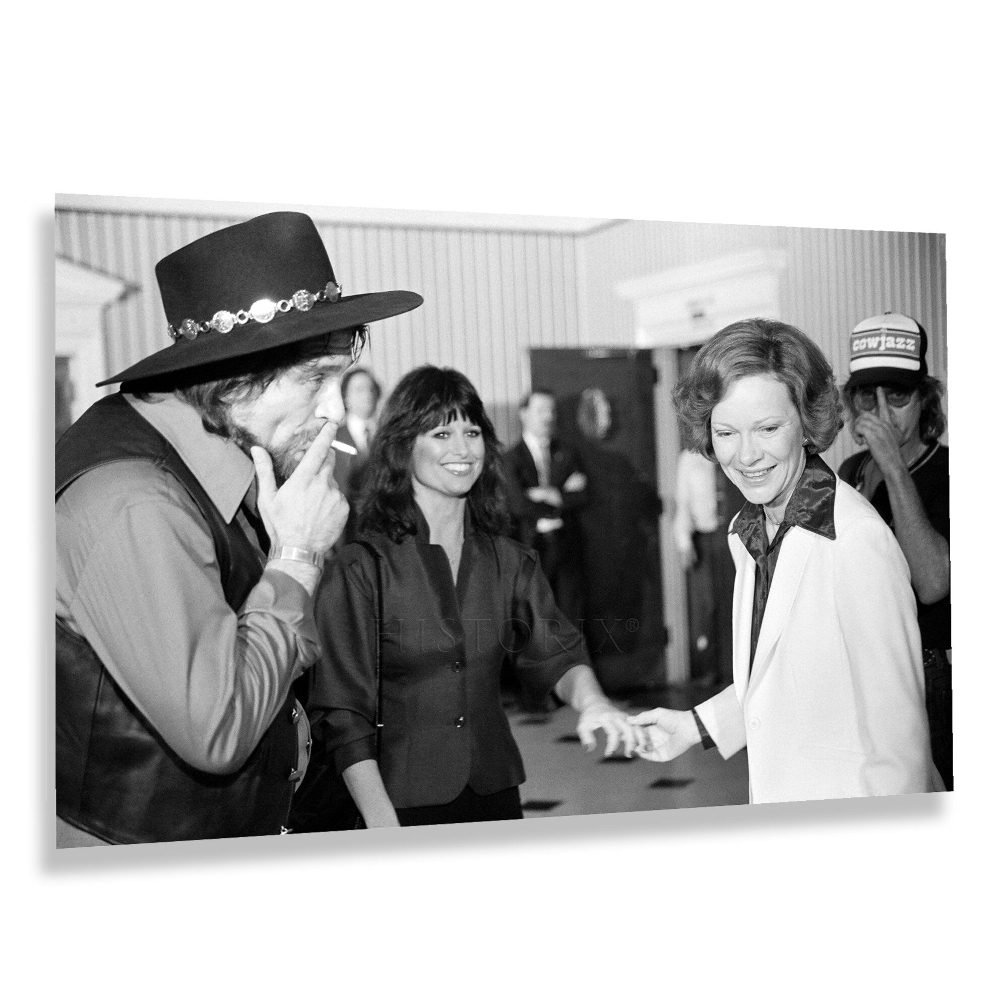 1980 Rosalynn Carter with Waylon Jennings \u0026 Jesse Colter Photo Print –  Historic Prints, image size:2000x2000