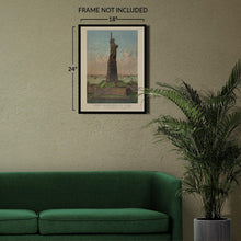 Load image into Gallery viewer, Digitally Restored and Enhanced 1885 Statue of Liberty Poster Matte - Vintage Poster of Liberty Enlightening the World - Statue of Liberty Wall Art Print
