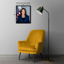 Cargar imagen en el visor de la galería, Digitally Restored and Enhanced Kamala Harris 49th Vice President of the United States Official Portrait Photo Print Poster
