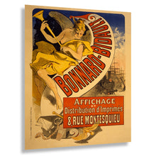 Cargar imagen en el visor de la galería, Digitally Restored and Enhanced 1887 Jules Cheret Bonnard-Bidault Winged Woman French Poster - Art Nouveau Era - Belle Epoque Art - Archival Reproduction
