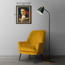Cargar imagen en el visor de la galería, Digitally Restored and Enhanced 1914 Thurston Magician Poster - Floating Spirits - Vaudeville Golden Age Theater Magic - Archival Print
