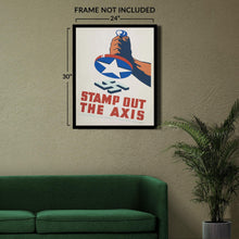 Cargar imagen en el visor de la galería, Digitally Restored and Enhanced 1941 Seattle Stamp Out the Axis WPA Federal Art Project World War II Poster - WWII Propaganda Art - Archival Reproduction
