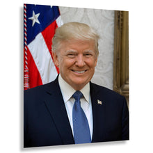 Cargar imagen en el visor de la galería, Digitally Restored and Enhanced Donald Trump 45th President of the United States Official Portrait Photo Print Poster
