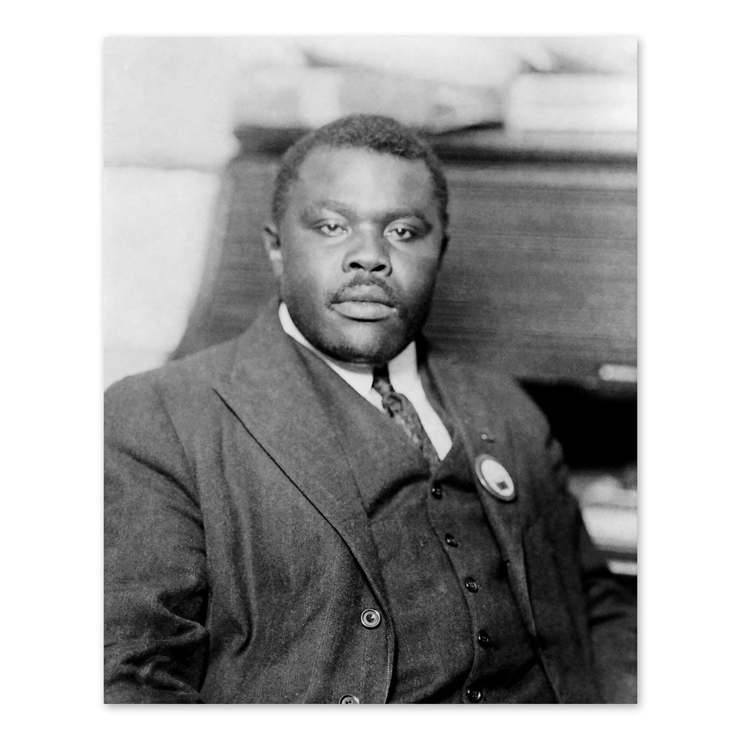Digitally Restored and Enhanced 1920 Marcus Garvey Poster Photo - Vintage Photo of Provisional President of Africa Marcus Garvey Wall Art Picture Print