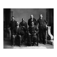 Load image into Gallery viewer, Digitally Restored and Enhanced 1880 Comanche &amp; Kiowa Indians Photo Print - Old Photo of The Comanche Delegation with Chief Quanah Parker Poster Wall Art
