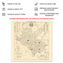 Cargar imagen en el visor de la galería, Digitally Restored and Enhanced 1905 The Nation&#39;s Capital Map Poster - Vintage Map of Washington DC Poster - Historic Washington DC Wall Art Print Map
