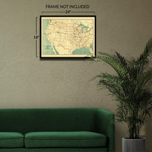Cargar imagen en el visor de la galería, Digitally Restored and Enhanced 1892 United States Land Grant Railroad Map - Western Expansion Cartography - Gilded Age Transportation - Historical Document
