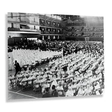 Load image into Gallery viewer, Digitally Restored and Enhanced 1964 Elijah Muhammad Photo Print - Old Photo of Elijah Muhammad Addressing an Assembly of Muslim Followers Wall Art Poster
