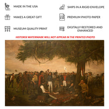 Cargar imagen en el visor de la galería, Digitally Restored and Enhanced 1886 Surrender of Santa Anna Photo Print - Vintage Photo of Surrender of Santa Anna in The Battle of San Jacinto Wall Art
