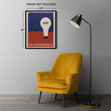 Load image into Gallery viewer, Digitally Restored and Enhanced 1937 Rural Electrification Administration Light Poster - New Deal WPA Federal Art Project - Art Deco - Archival Reproduction
