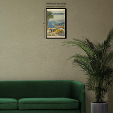 Load image into Gallery viewer, Digitally Restored and Enhanced 1920 Sanremo Italian Riviera Mediterranean Travel Poster - European Tourism Art - Archival Reproduction
