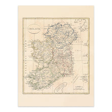 Load image into Gallery viewer, Digitally Restored and Enhanced 1799 Ireland Map Poster - Vintage Map of Ireland Wall Art - Historic Poster Map of Ireland - Old Map of Ireland Print
