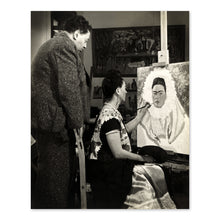 Load image into Gallery viewer, Digitally Restored and Enhanced 1940 Diego Rivera Poster Photo - Vintage Photo of Diego Rivera and Frida Kahlo Painting - Old Diego Rivera Wall Art Print
