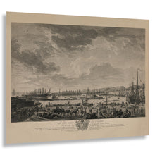 Cargar imagen en el visor de la galería, Digitally Restored and Enhanced 1762 Toulon France Old Port Harbor Engraving - French Maritime History - Antique Cartography - Archival Reproduction
