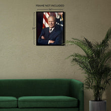 Cargar imagen en el visor de la galería, Digitally Restored and Enhanced Gerald R Ford 38th President of the United States Official Portrait Photo Print Poster
