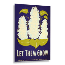 Load image into Gallery viewer, Digitally Restored and Enhanced 1938 Ohio Let Them Grow Flower Conservation WPA Federal Art Project Poster - Depression Era Art Deco - Archival Reproduction
